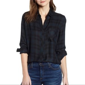 Rails Hunter Plaid Shirt Dark Navy Black